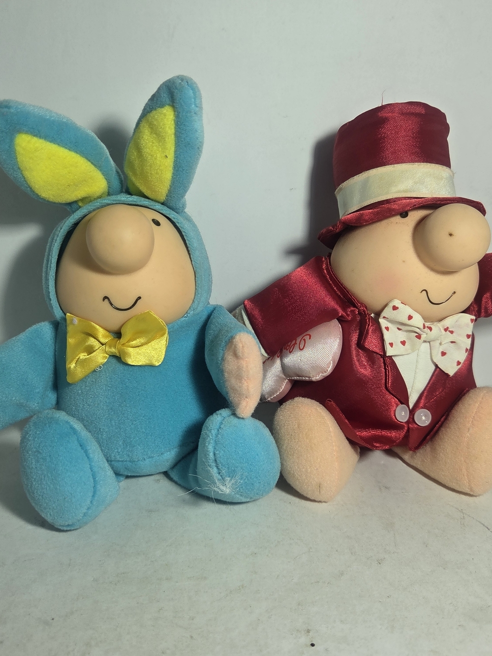 Vintage Ziggy Plush Lot Bunny Costume Easter & Valentine Top Hat Tuxedo 1987-88